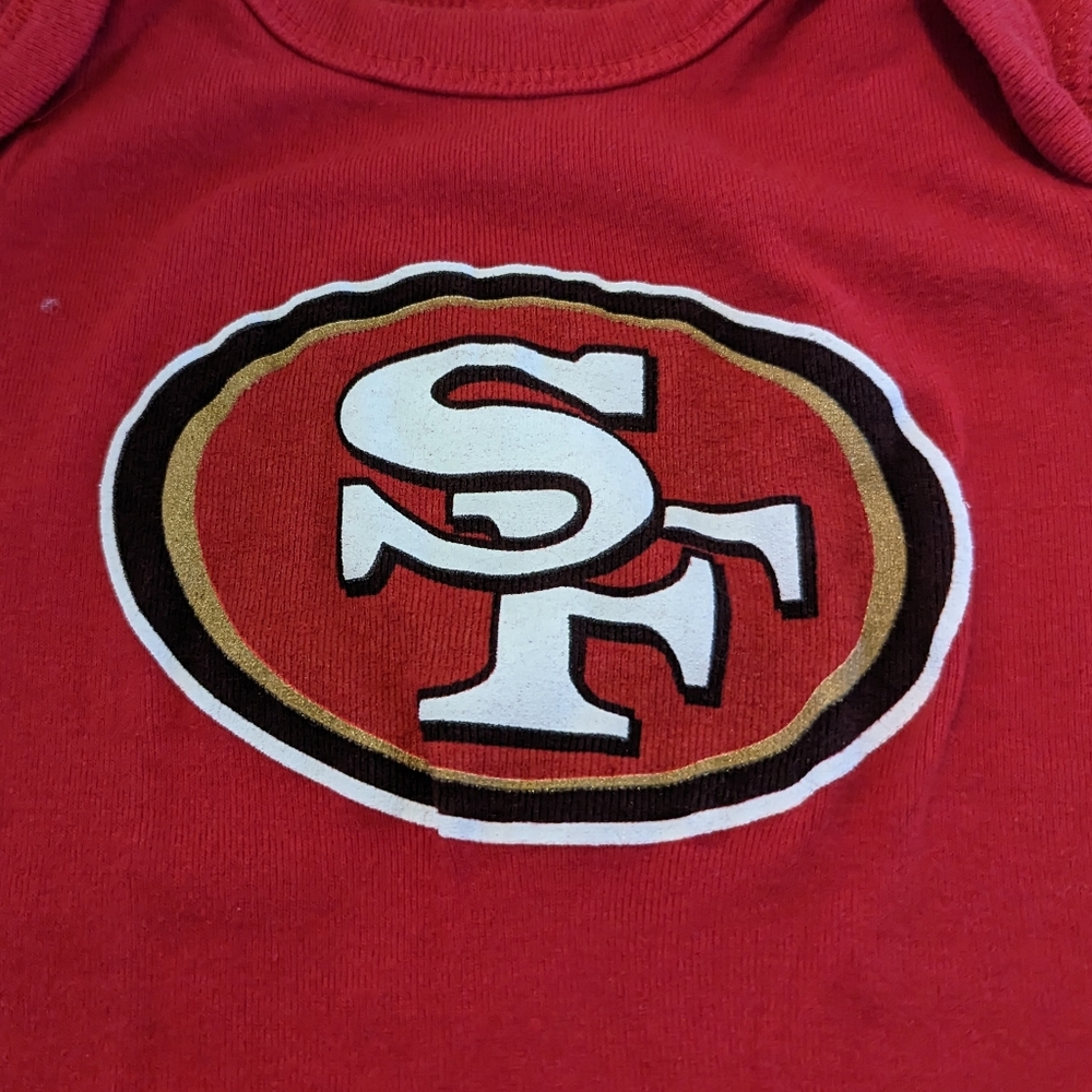 San Francisco 49ers NFL Team Baby Onesie 12mo